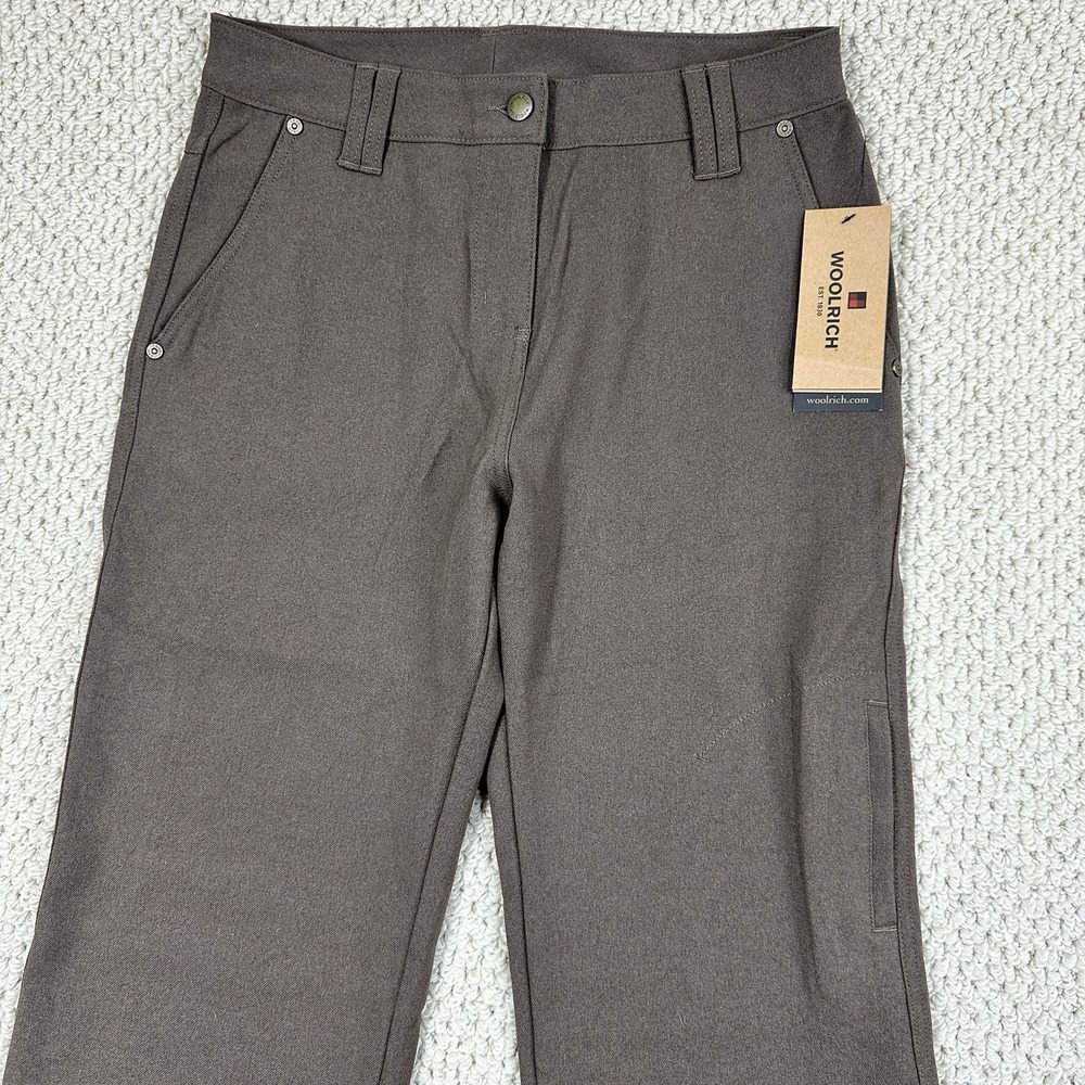 NEW Woolrich Pemberton Pant Womens Size 4 Hickory Brown Stretch Utility Hiking